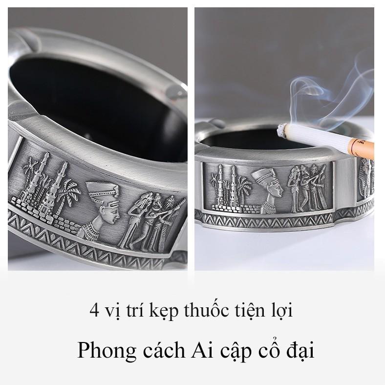 Gạt tàn thuốc đơn giản sang trọng biểu tượng họa tiết Ai Cập cổ đại đẹp lạ GTT98