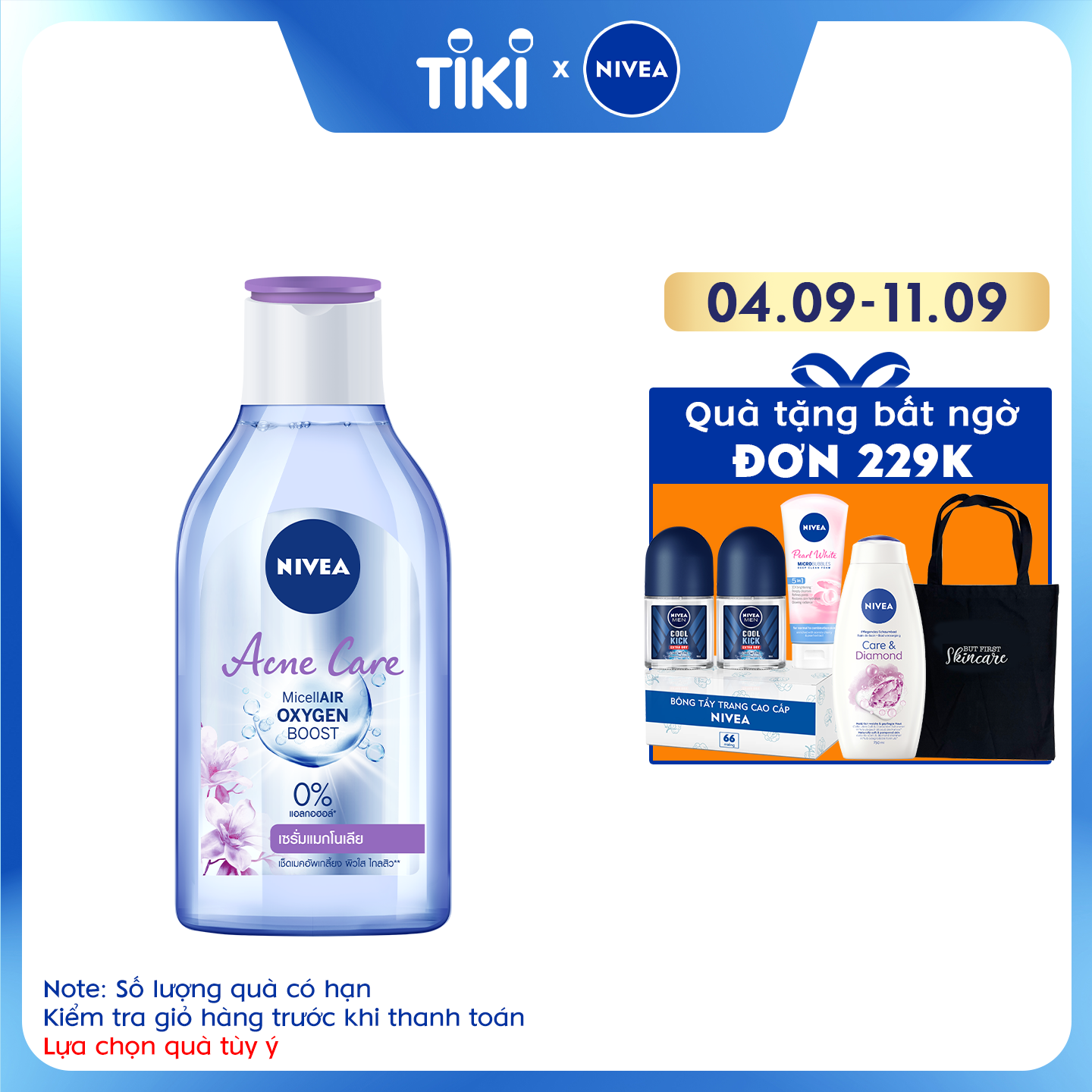 Nước Tẩy Trang NIVEA Ngừa Mụn Acne Care Micellar Water (400ML) - 80116