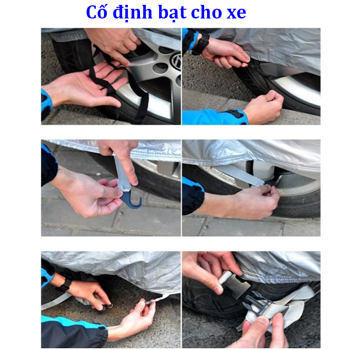 Bạt phủ xe ô tô tráng nhôm cao cấp dành cho ô tô, xe hơi nhiều kích thước cho các loại xe - H-2M