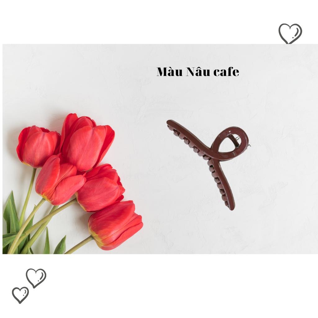Kẹp tóc nhựa cỡ lớn phong cách Hàn Quốc-Cặp tóc thời trang nhiều màu