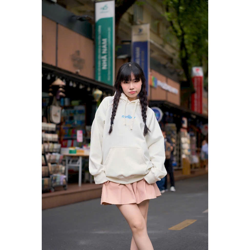 Áo hoodie nỉ khủng long OUTERITY chống nắng có dây kéo có mũ nam nữ basic cực chất trẻ trung Dày Dặn họa tiết chữ in, áo khoác hoodie cặp đôi