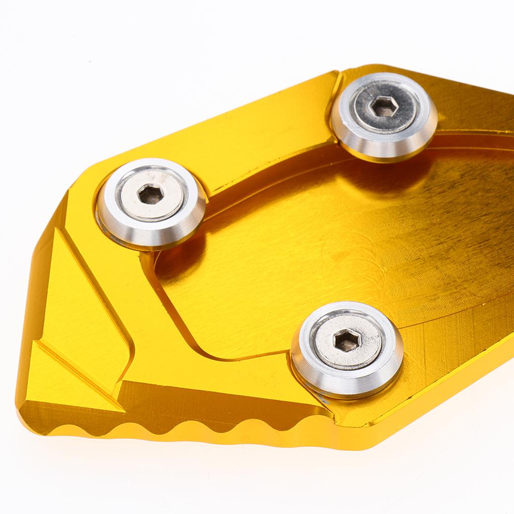 Motorcycle Kickstand Side Stand Extension Plate Pad For YAMAHA R25 R3