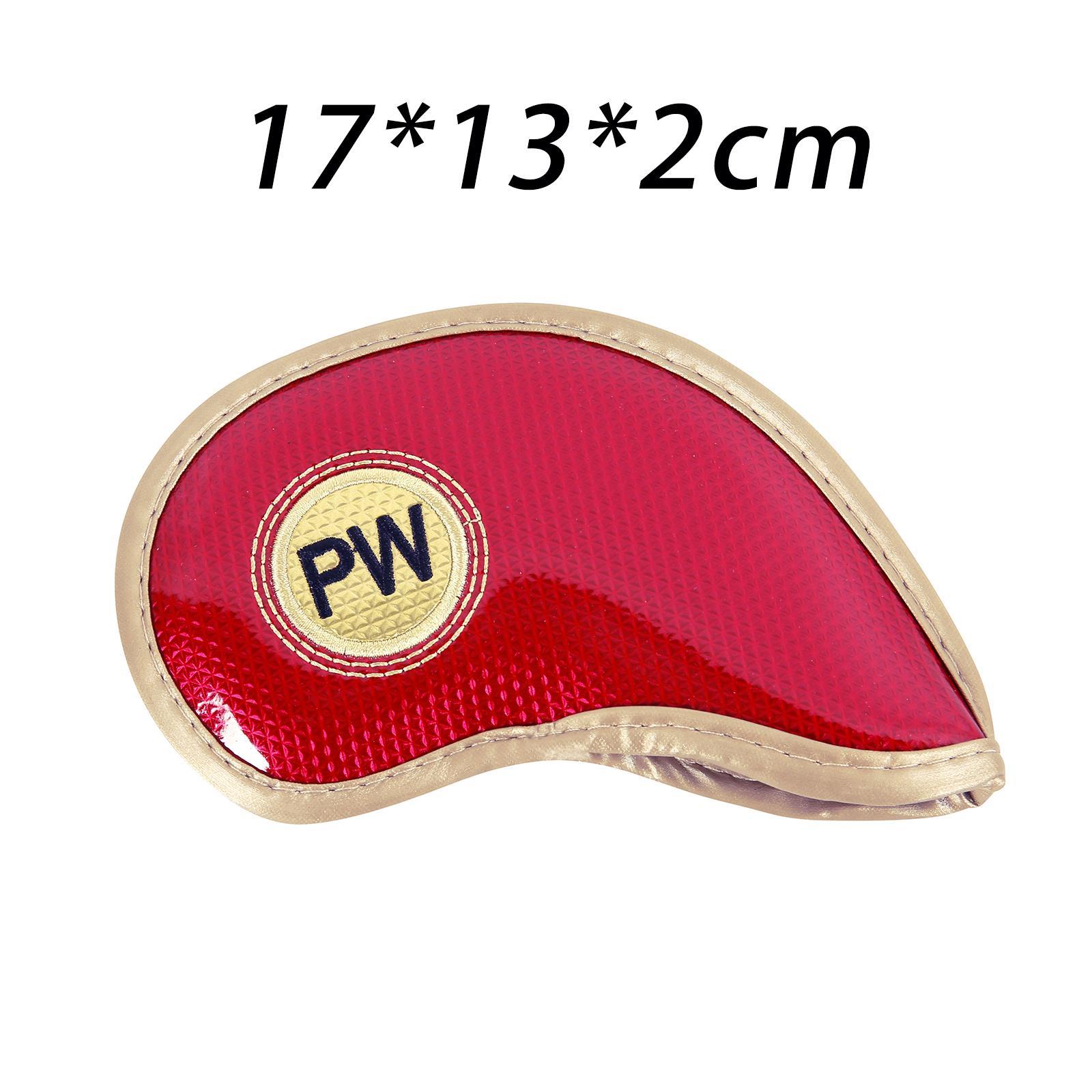 10Pcs Golf Iron Covers Set Golf Wedges Headcovers Sleeves Golf Training