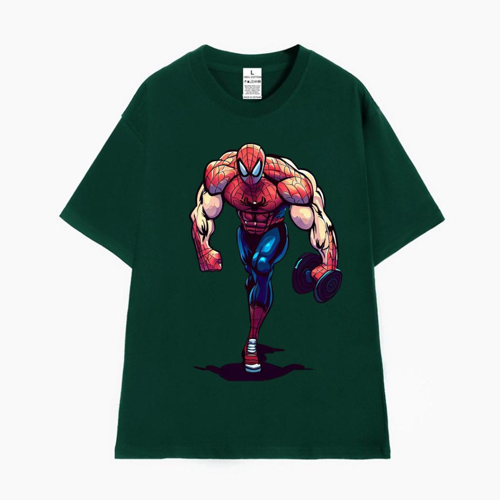 Áo thun tay lỡ unisex nam nữ oversize phong cách mcu Spider man tập Gym