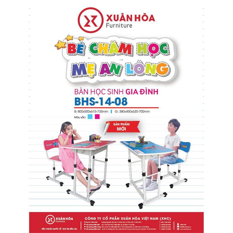 Bộ bàn ghế học sinh BHS-14-08 Xuân Hòa