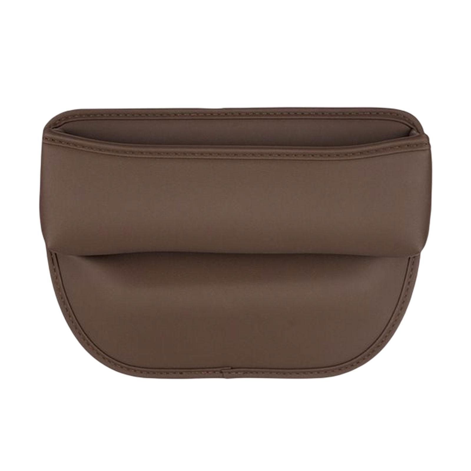 Pu leather car console side seat filler Chestnut Brown