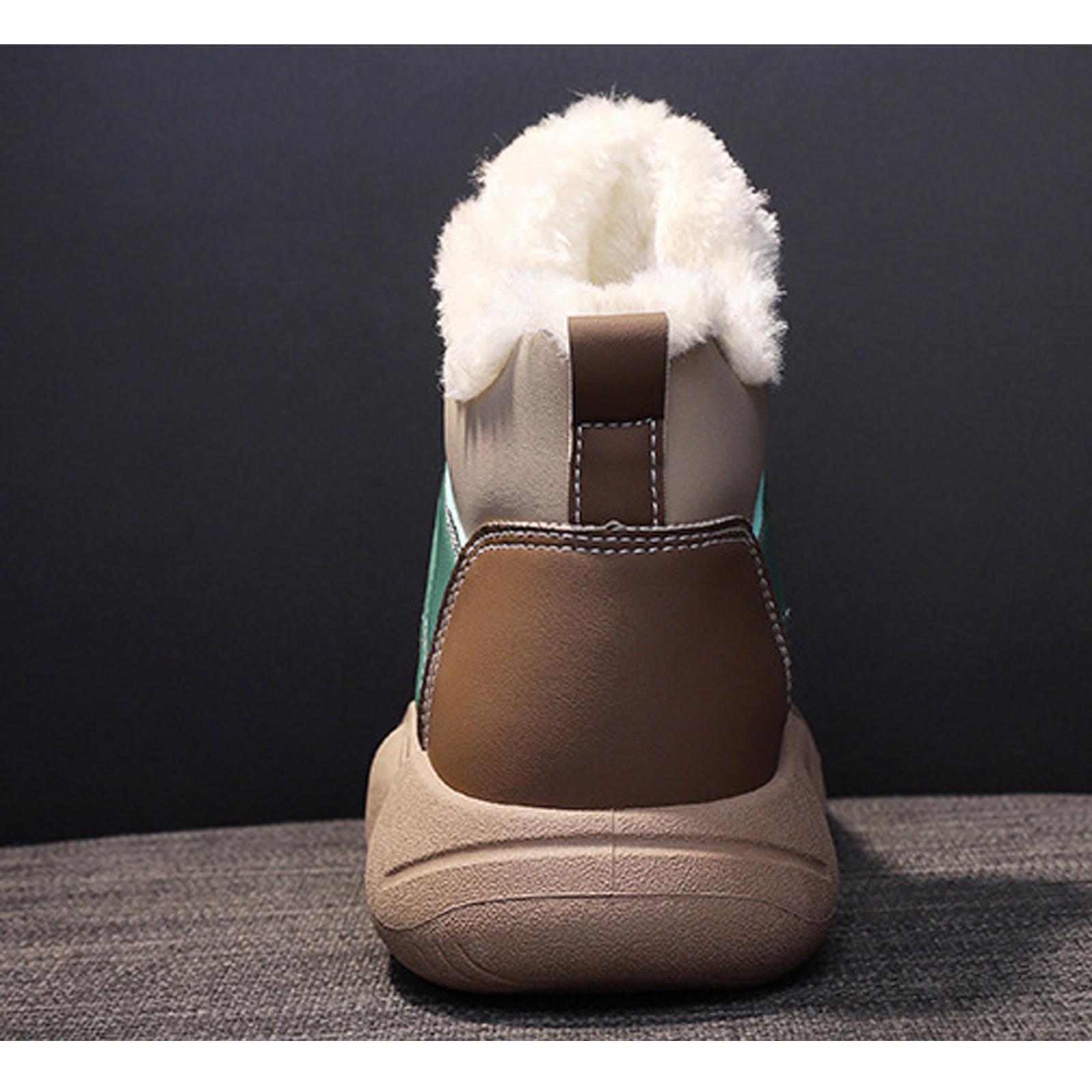 Women's Winter Snow Boots Thick Soled Ankle Booties for Running Work Hiker Outdoor