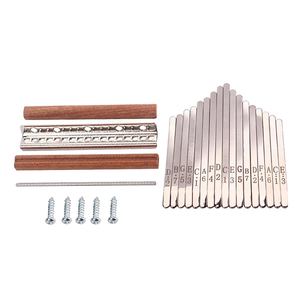 Sunnimix Tinh Tế 17 Phím Kalimba Thay Thế Thép Phím + Cầu