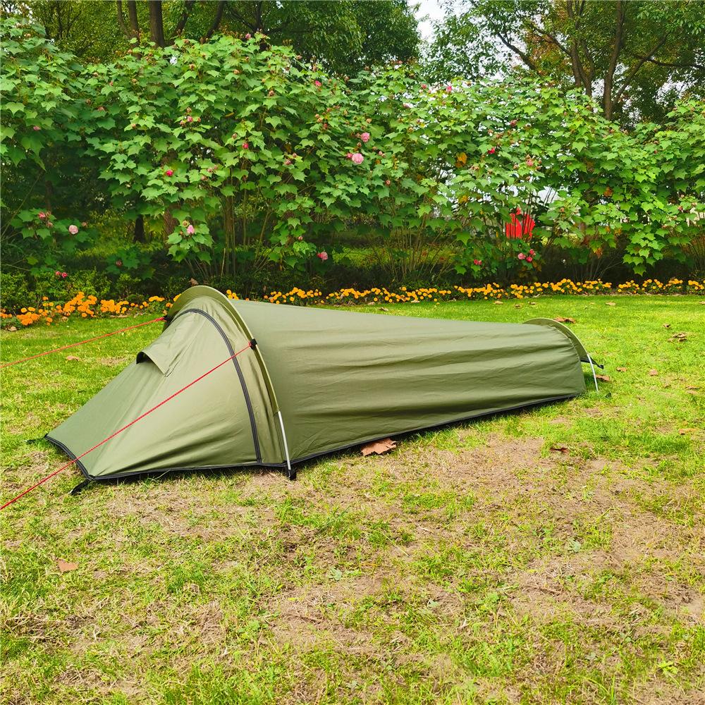 Ultralight Outdoor Camping Tent Single Person Camping Tent Portable Sleeping Bag Tent