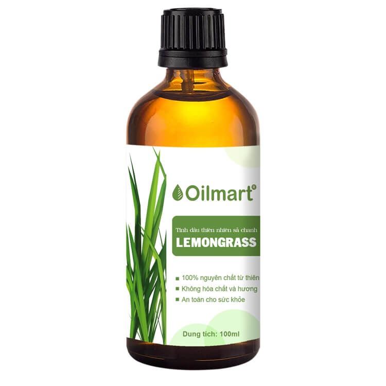 Tinh Dầu Thiên Nhiên Sả Chanh Oilmart Lemongrass Essential Oil 100ml