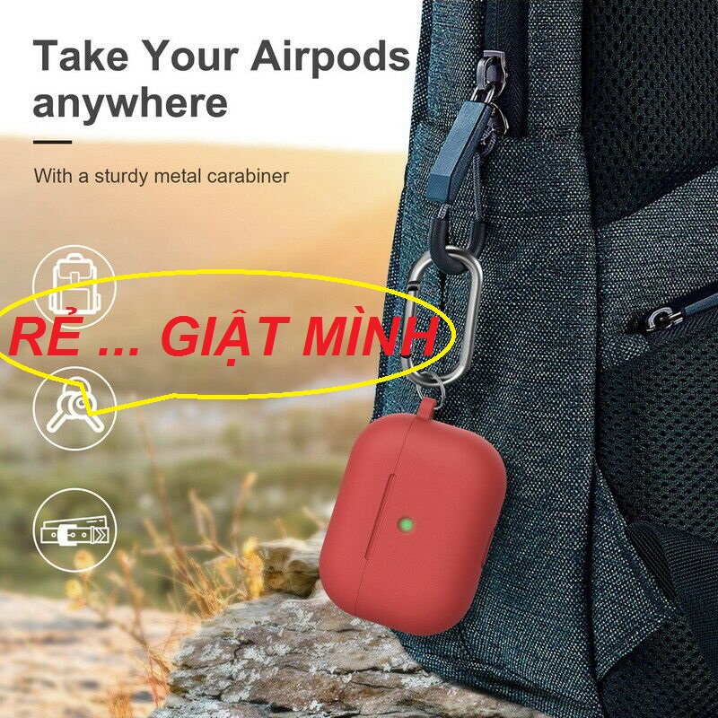 Combo Case silicon bảo vệ các dòng airpod 1, airpod 2; airpod pro, chất liệu Silicon, chống nước, chống sốc, chống bụi, chống trơn trượt, KÈM MÓC TREO TIỆN DỤNG, KÈM VÒNG TAY SILICON LUMINOUS