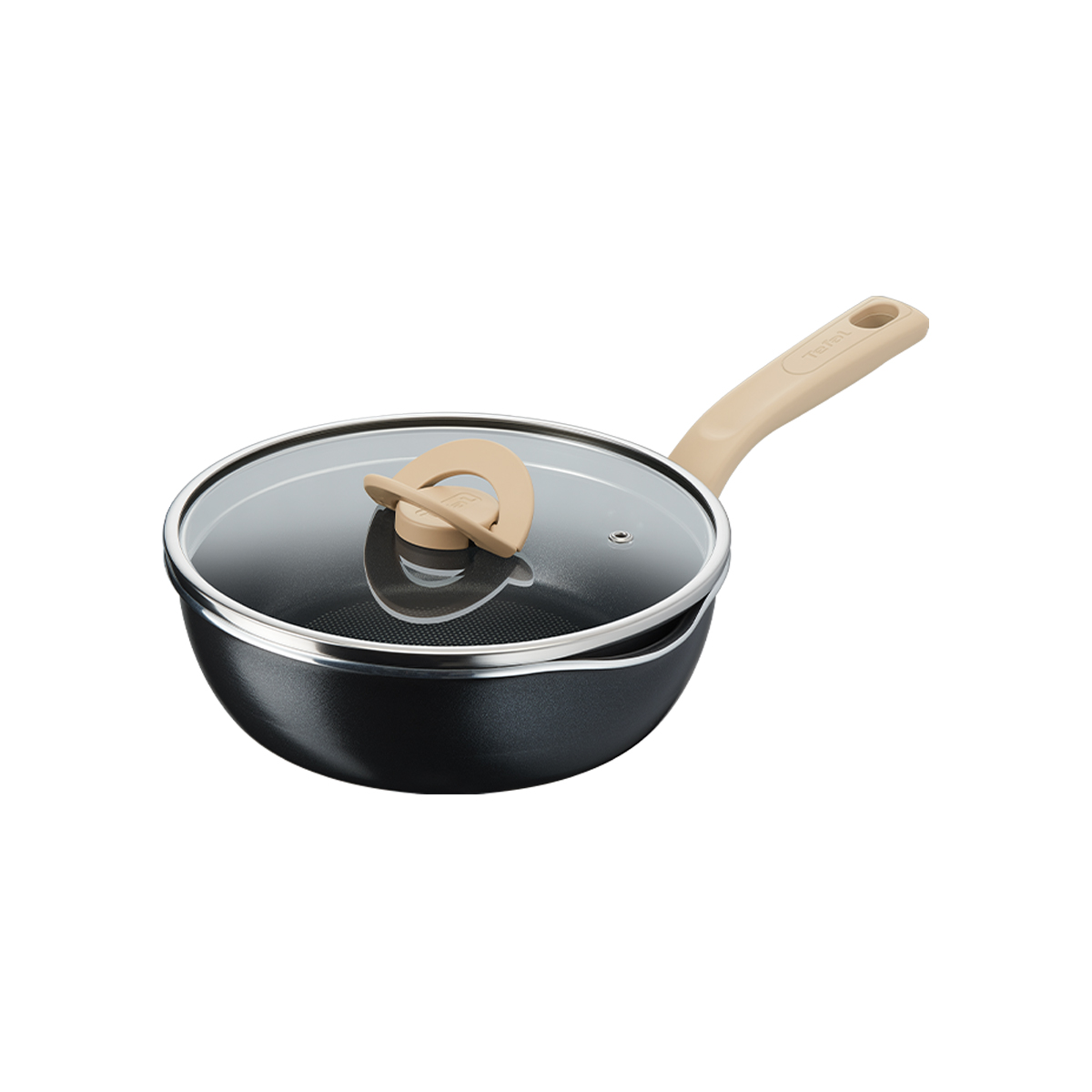 Chảo nồi có nắp chống dính đa năng Tefal One Pick Pot Pan 3 trong 1 - 22cm - Hàng chính hãng
