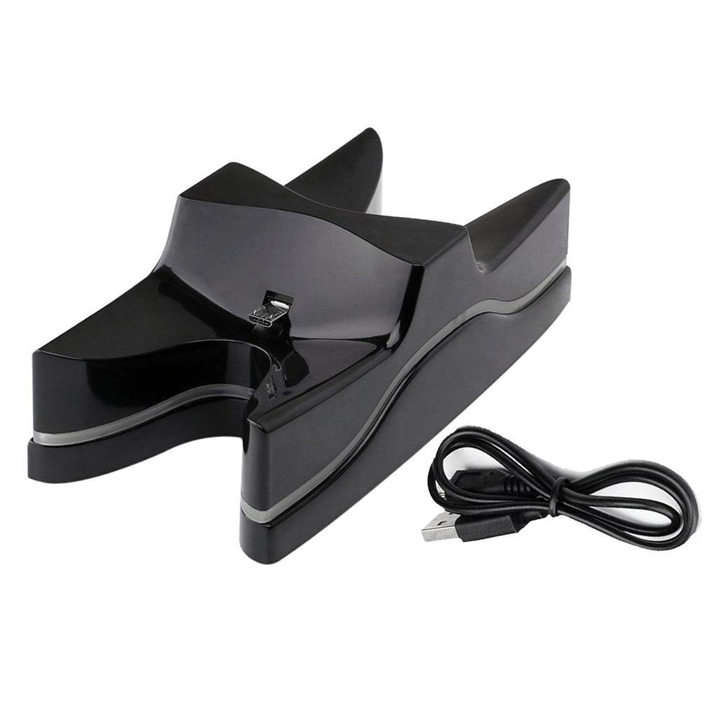 Dual Controller Charger Station LED Fast Charging Stand For PS4 /Slim/ Pro