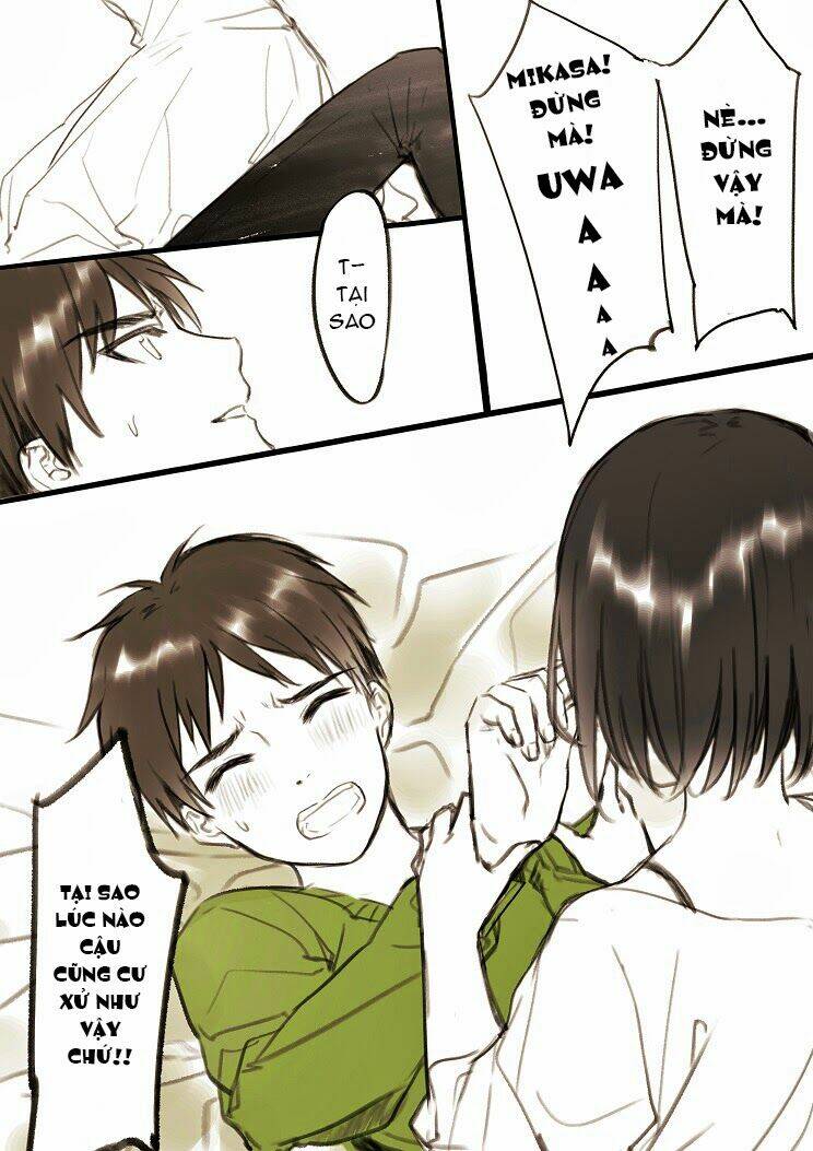 tấn công người khổng lồ - doujinshi eren x mikasa chapter 1 5