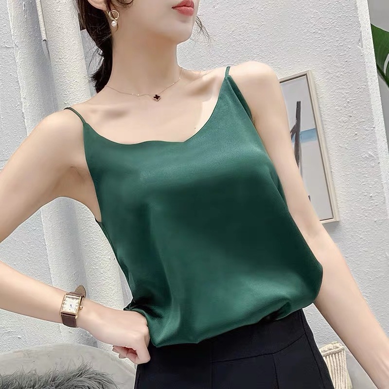[HATU SLEEPWEAR] Áo lụa hai dây chất liệu lụa mềm mại ,sang trọng,duyên dáng có thể mix với nhiều phong cách