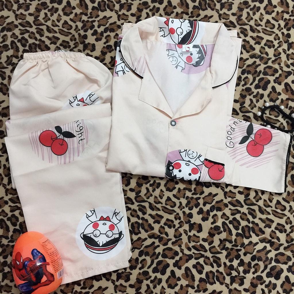 Pijama tay dài quần dài (40 mẫu