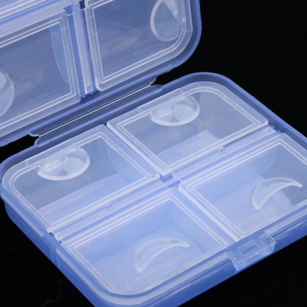 Portable 7 Day Pill Organizer Storage Box Medicine Container Case  Blue