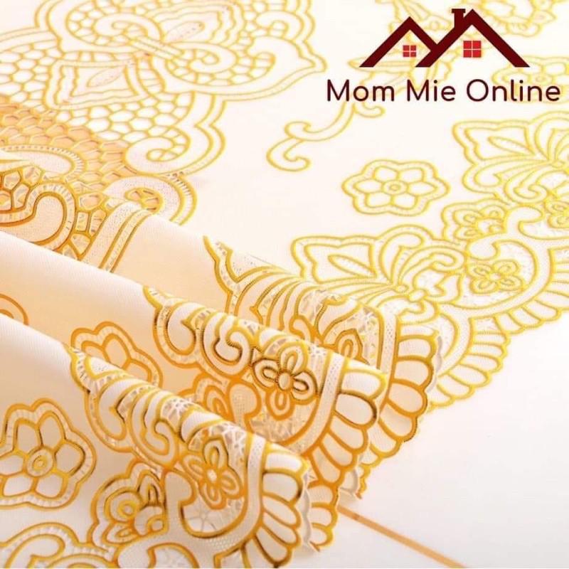 Khăn bàn 3D hoa văn nổi