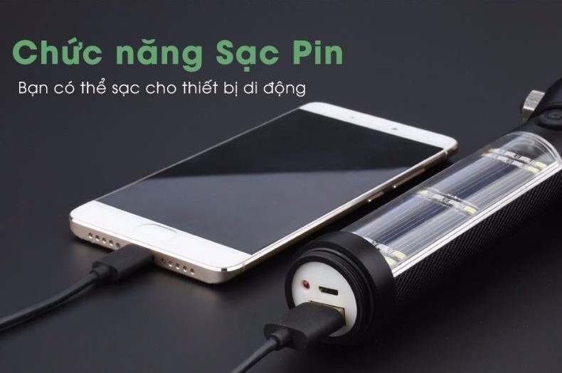 Đèn Pin Sinh Tồn SOLAR POWER LASTNIGH 10 Chức Năng Phù Hợp Nhiều Công Việc Và Lĩnh Vực Với Nhiều Chức Năng Khác Nhau