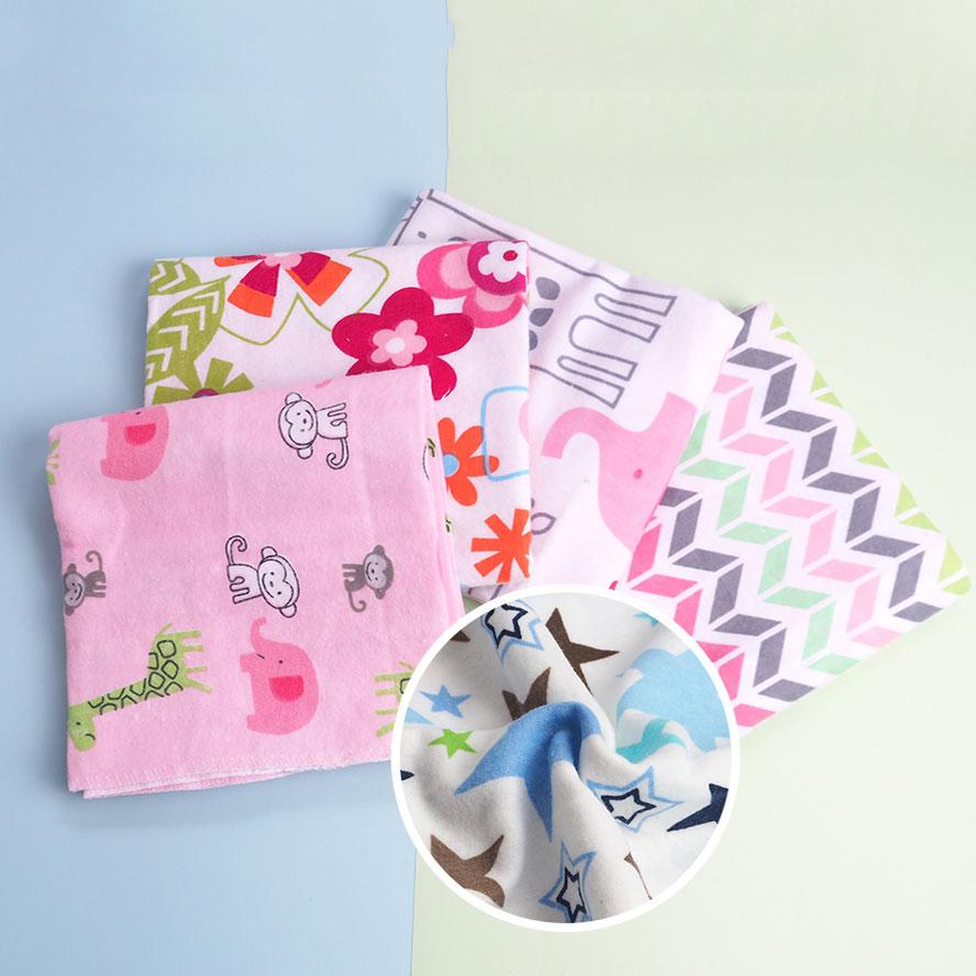 76*76 4 Cái/lốc Muslin Bông Dép Nỉ Cho Bé Swaddles Mềm Sơ Sinh Tã Cho Bé Đầm Bọc Xe Đẩy Bao chơi