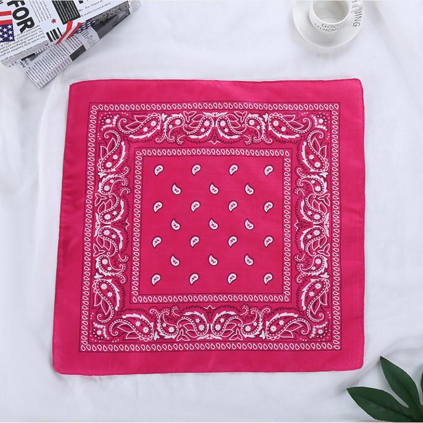 Khăn bandana turban vuông thời trang hàn quốc siêu nhiều màu tăng thêm điểm nhấn đầy tinh tế - Đỏ tươi