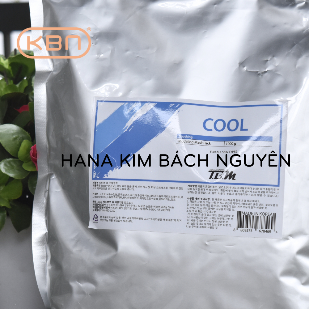 [KHUYẾN MÃI] Bột Mặt Nạ Dẻo Cool Bạc Hà Làm Dịu Kiềm Dầu TBM Hàn Quốc 1kg