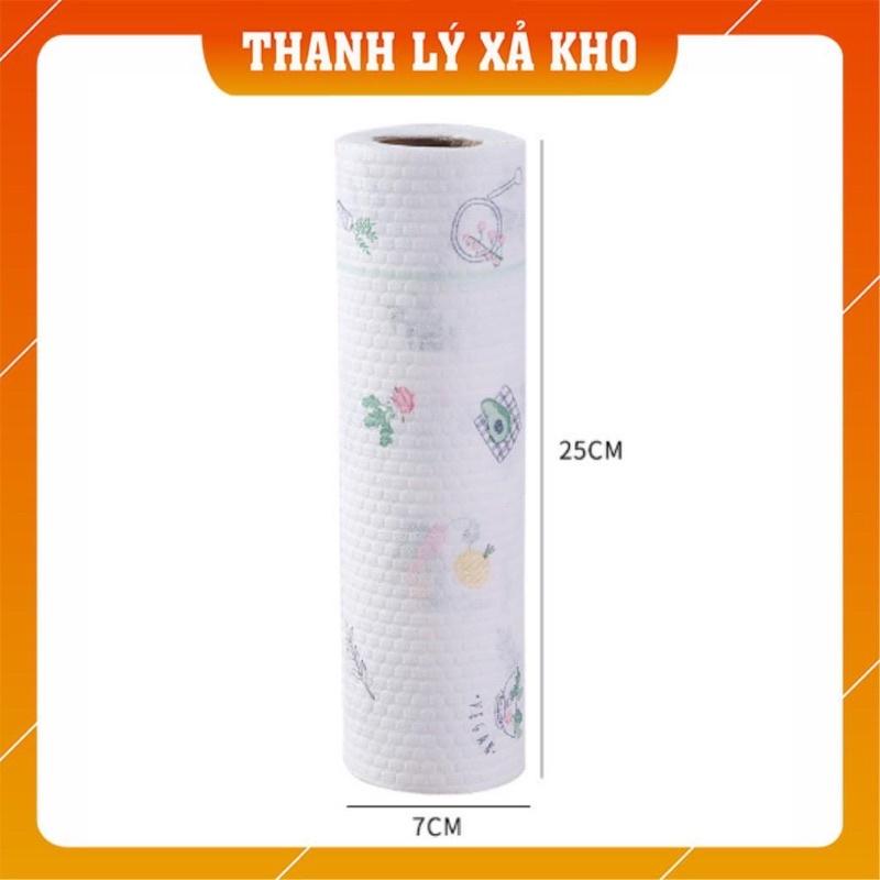 KHĂN GIẤY LAU BẾP ĐA NĂNG SIÊU DAI TRẮNG HỌA TIẾT SINH ĐỘNG 20-25CM