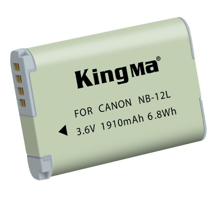 Bộ 1 pin 1 sạc đôi Kingma for Canon NB-12L, Hàng chính hãng