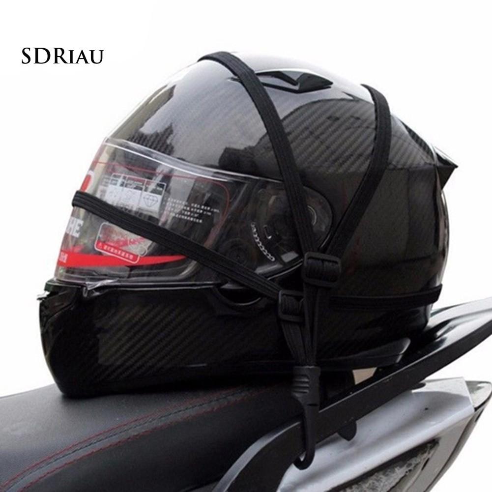 Dây buộc mũ bảo hiểm trên xe mô tô có thể thu ngắn kích thước 60cm tiện lợi