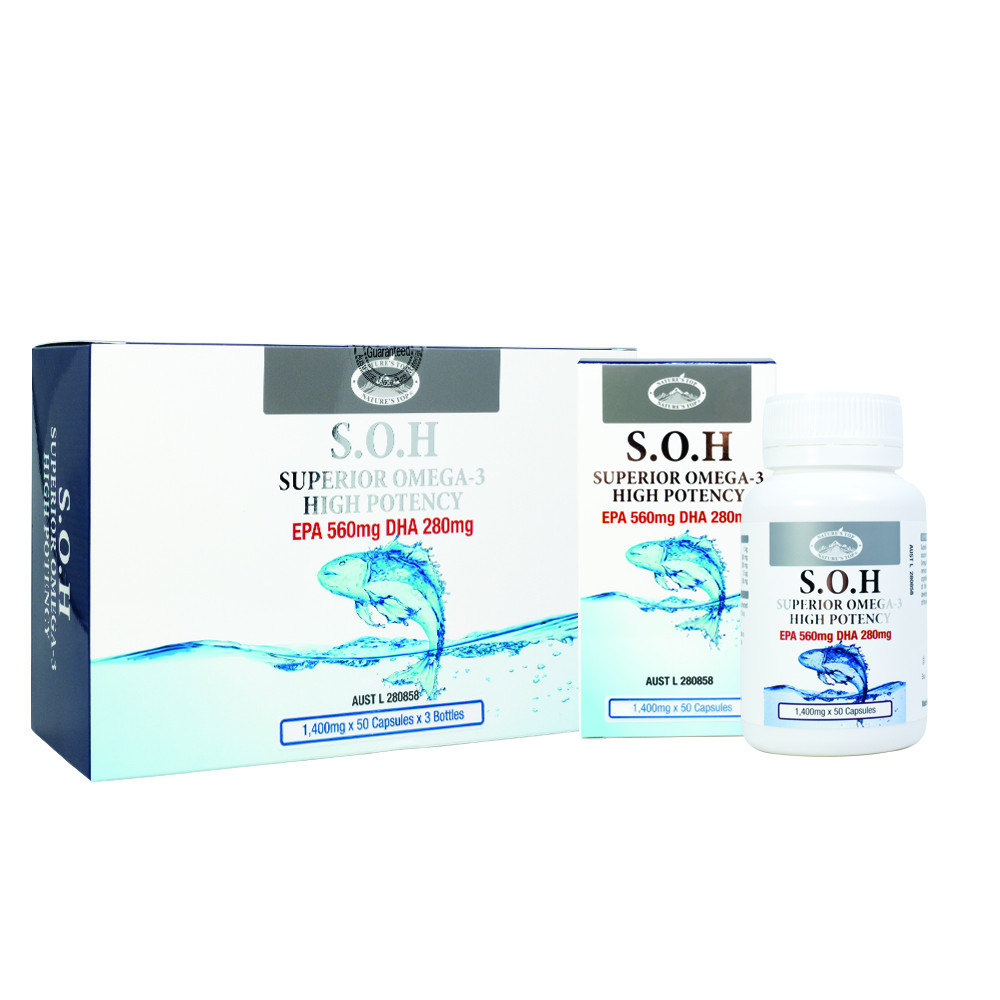 Set viên uống Omega-3 hàm lượng cao Nature's Top S.O.H Superior Omega-3 High Potency