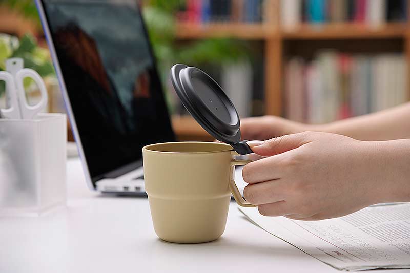 Cốc uống nước có nắp cao cấp Inomata 360ml - Hàng nội địa Nhật Bản.