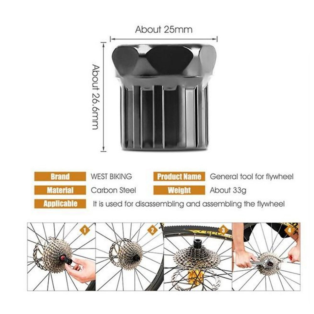 Bộ dụng cụ sửa chữa xe đạp chuyên dụng HATSU - 6 món dụng cụ mở xích xe đạp, căm xe đạp tiện dụng