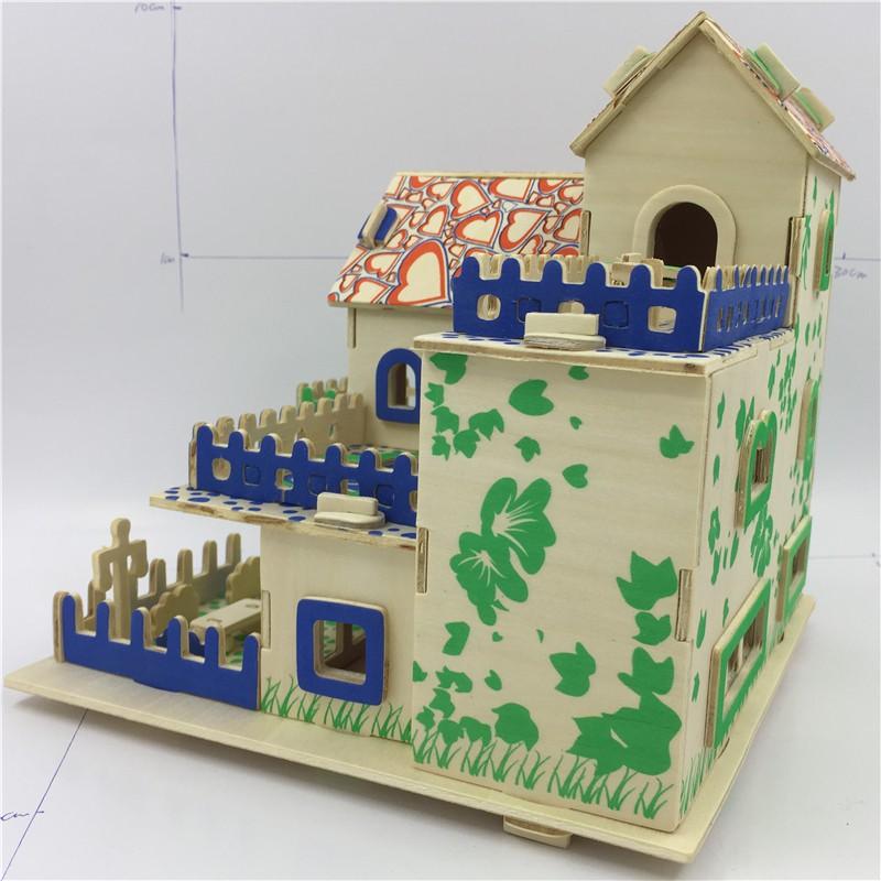 Đồ chơi lắp ráp gỗ 3D Mô hình Garden House