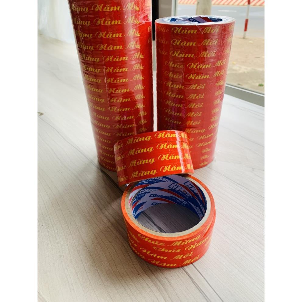 Băng keo in Chúc Mừng Năm Mới màu đỏ