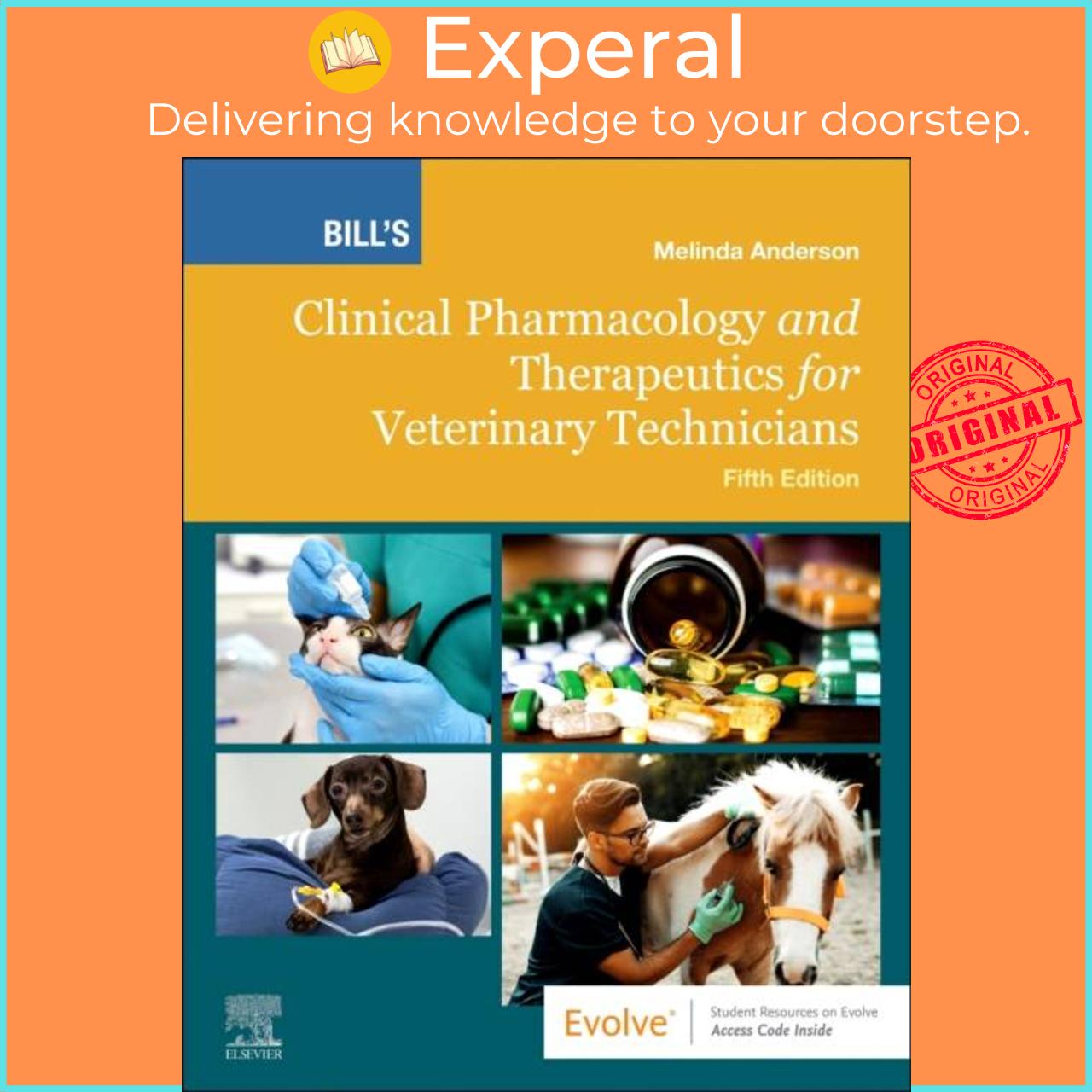 Sách - Bill's Clinical Pharmacology and Therapeutics for Veterinary Technici by Melinda Anderson (UK edition, paperback)