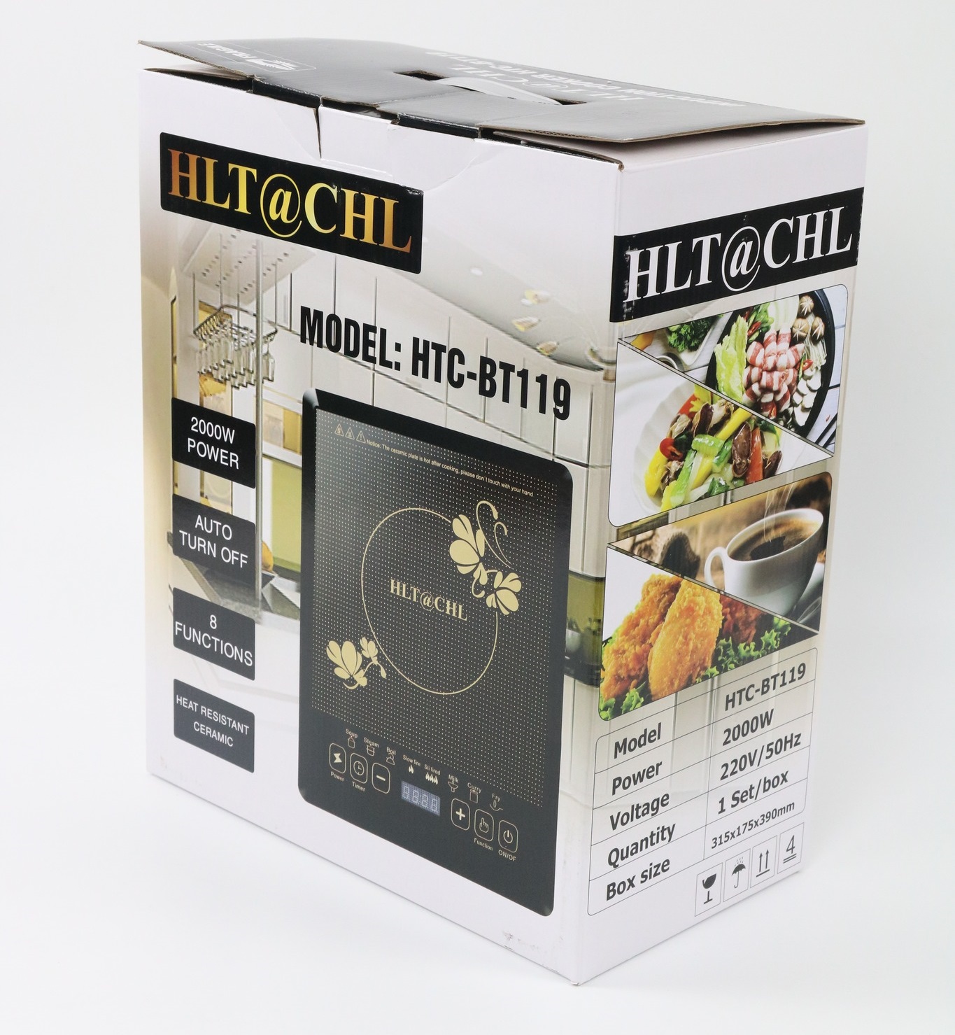 Bếp Điện Từ Đơn HLT@CHIL HTC-BT119 (Kèm nồi lẩu) - Hàng Chính Hãng