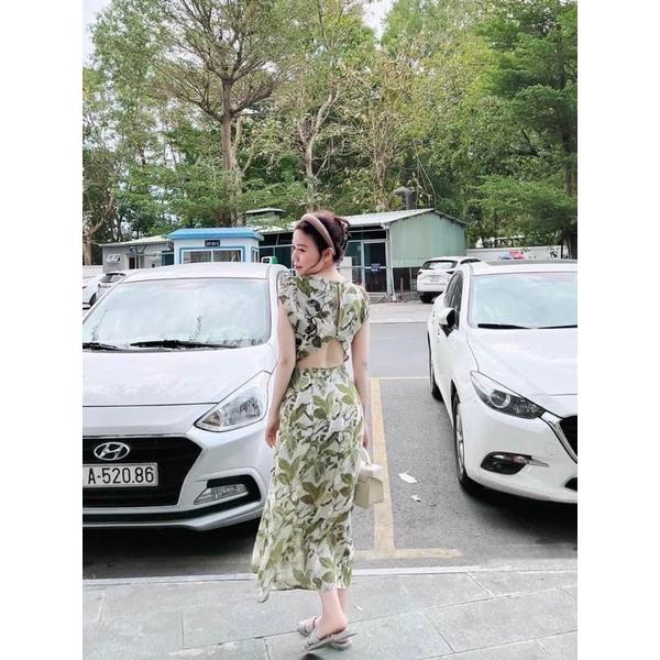 ĐẦM MIDI HOA HỞ LƯNG