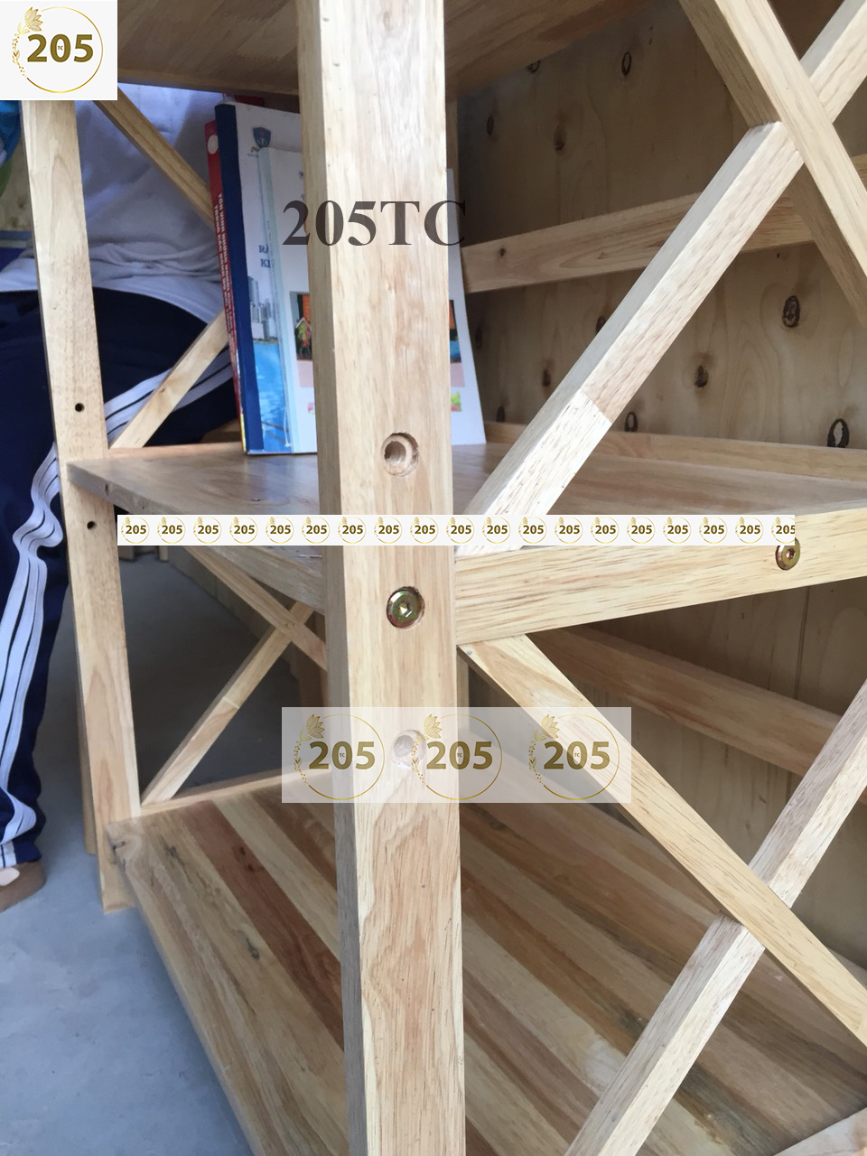 Kệ vi sóng chữ X 3 tầng. 4 tầng, 5 tầng gỗ cao su - hàng chính hãng 205TC