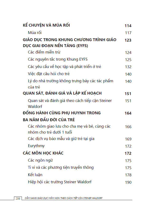 Sách Cẩm nang giáo dục mầm non theo cách tiếp cận Steiner Waldorf
