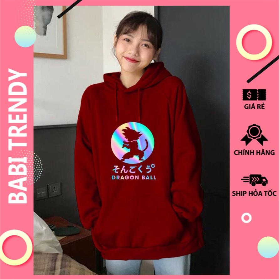 Áo hoodie DRAGON BALL phản quang, áo khoác nỉ nam nữ unisex form rộng dáng hàn – ST179- babitrendy