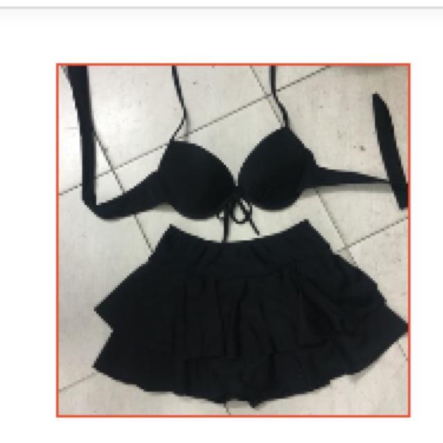 Đồ bơi bikini mút dày nâng ngực váy 2 tầng