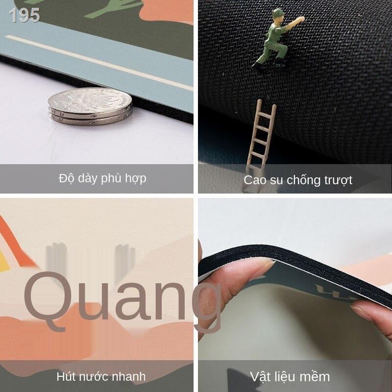 Hình bầu dục nhà vệ sinh thấm nước thảm phòng tắm sàn chống trượt hộ gia đình cửa khô nhanh bằng tảo cát tấm mềm