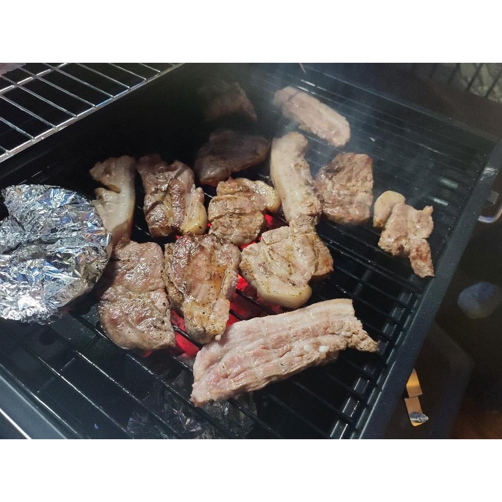 Bếp Nướng Than Hoa Ngoài  Trời BBQ SITO, Chất Liệu Thép Sơn Chịu Nhiệt Mạ Chrome, Dùng Cho Gia Đình, Nhà Hàng, Nhập Hàn