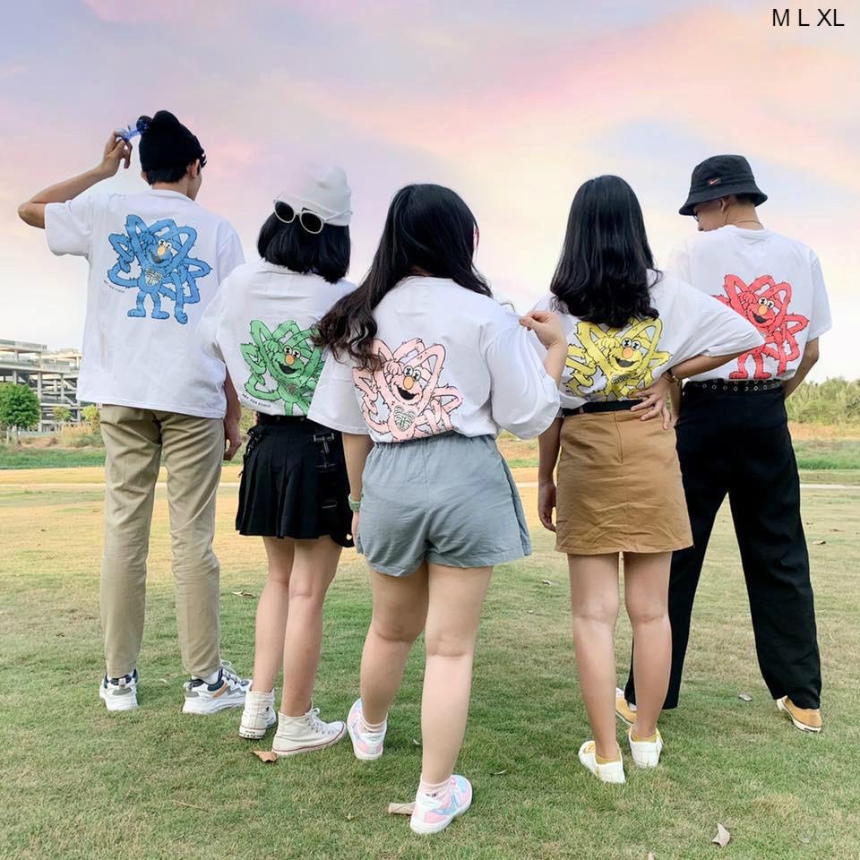 Áo Thun Tay Lỡ Unisex Cookies Xoắn Form Rộng Ulzzang Couple Nam Nữ