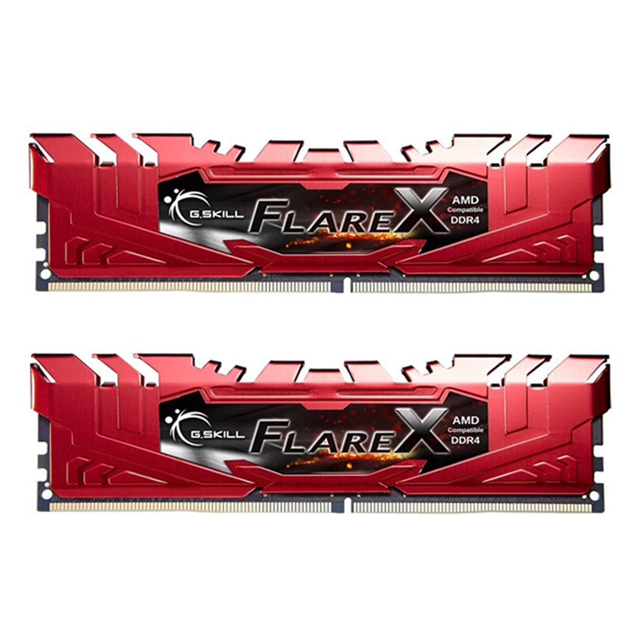 Bộ 2 Thanh RAM PC G.Skill 16GB (8GBx2) Flarex Tản Nhiệt DDR4 F4-2400C16D-16GFX/ 16GFXR - Hàng Chính Hãng