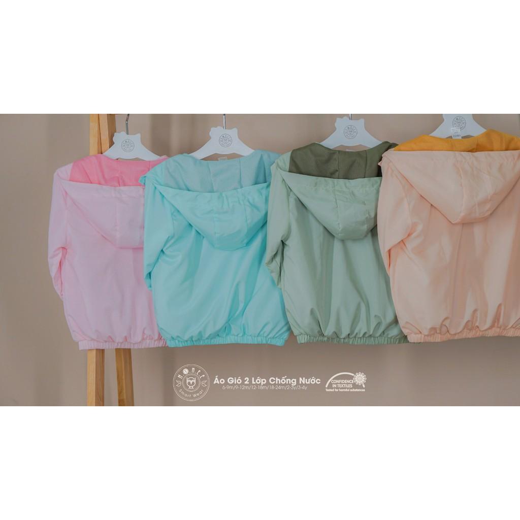 ÁO GIÓ 2 LỚP CHỐNG NƯỚC HRNEE (SIZE 12-18M ĐẾN 3-4Y