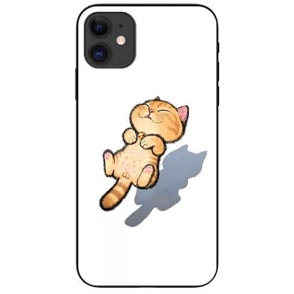 Ốp lưng in cho Iphone 11 Mẫu Mèo Vàng