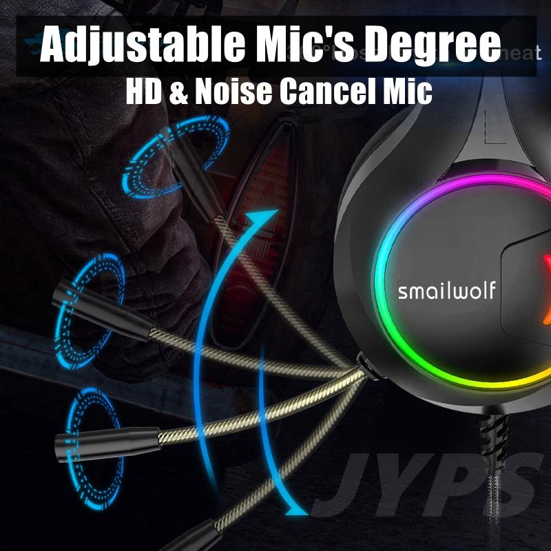 Jack Cắm USB Esporte Tai Nghe Có Mic Cho PS4 PC Playstation 5 LED RGB 7.1 Bass Tai Nghe Game Thủ Máy Tính Tai Nghe Nhét Tai Có Dây