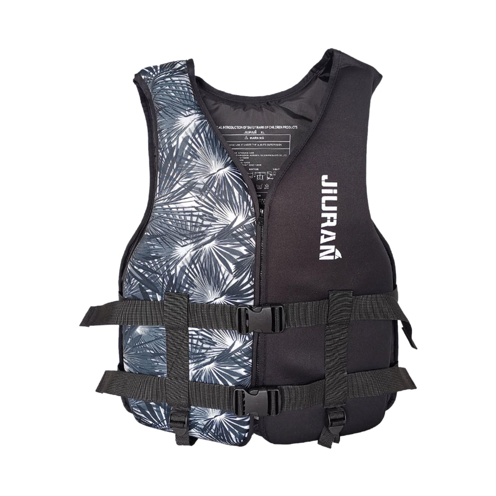 Adults Life Jacket Vest Kayak Buoyancy Aid Safe Sailing Watersport Black XS