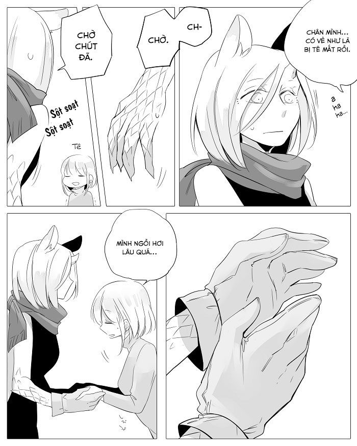 yêu quái cô đơn và cô bé bị mù chapter 4 6